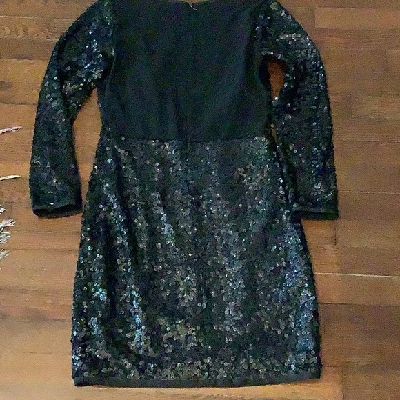Mango Sequin Dress Long Sleeve Mini Size XS - Picture 4 of 5